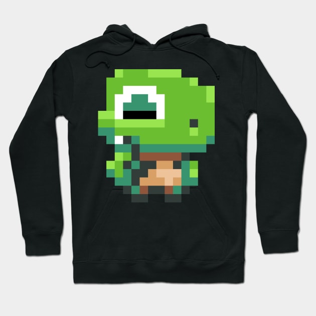 T-Rex from the dino game. Pixel art. Great for kids Hoodie by Pushloop